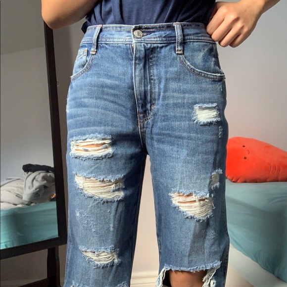 Ripped high waisted jeans - Picture 2 of 7